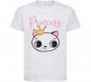 Дитяча футболка Kitten princess Білий фото