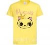 Дитяча футболка Kitten princess Лимонний фото