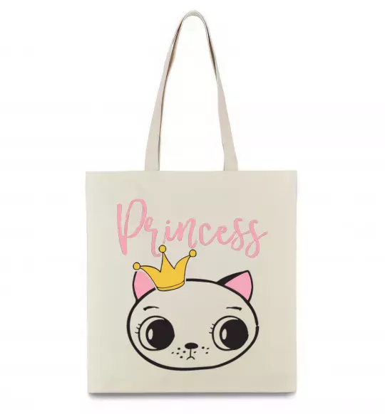Еко-сумка Kitten princess Бежевий фото