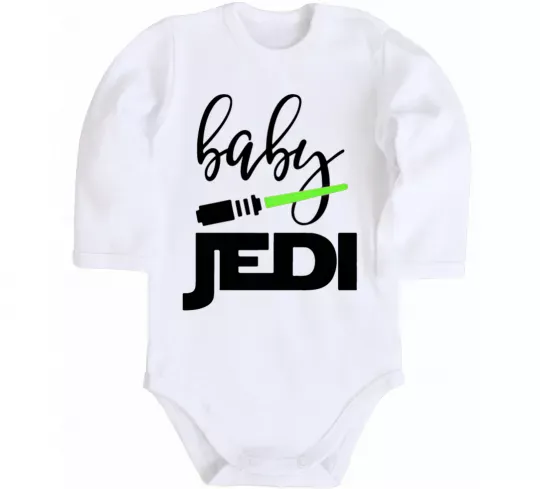 Дитячий бодік Baby Jedi Білий фото