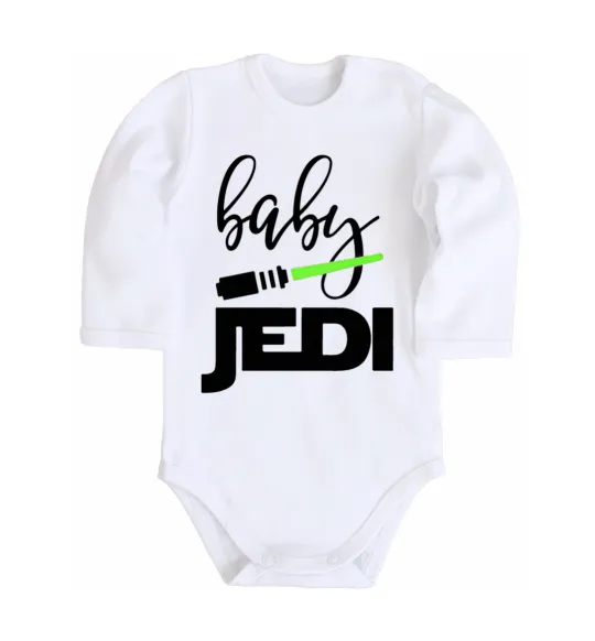 Дитячий бодік Baby Jedi Білий фото