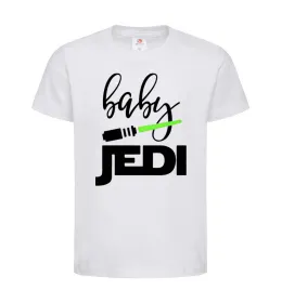Детская футболка Baby Jedi Белый фото