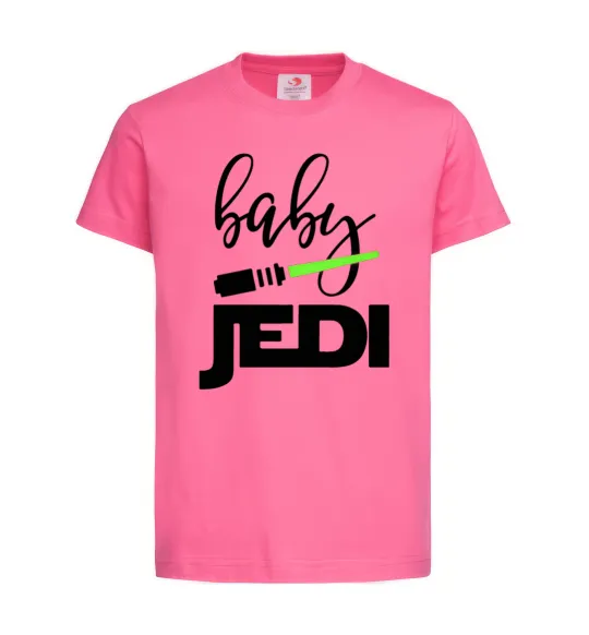 Детская футболка Baby Jedi Ярко-розовый фото