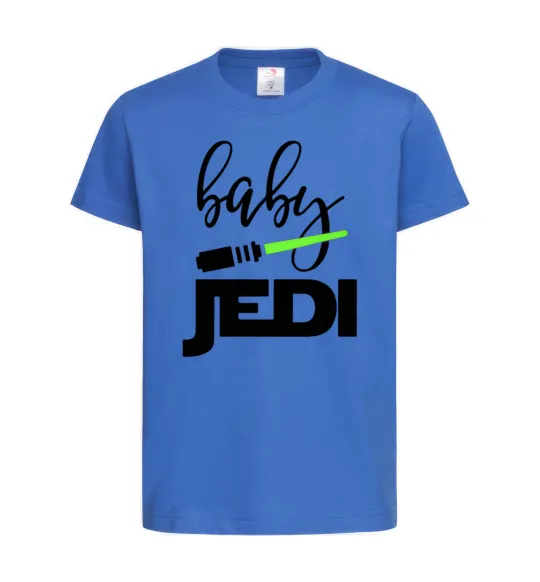 Детская футболка Baby Jedi Ярко-синий фото