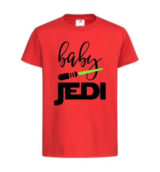 Детская футболка Baby Jedi Красный фото