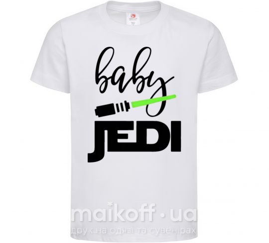 Дитяча футболка Baby Jedi Білий фото