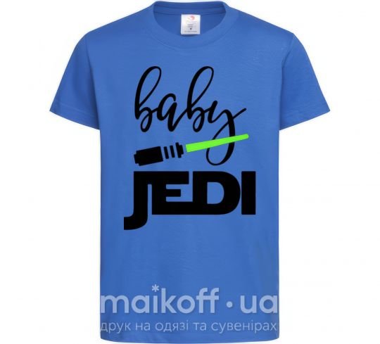 Детская футболка Baby Jedi Ярко-синий фото