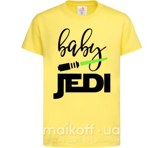 Дитяча футболка Baby Jedi Лимонний фото