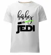 Мужская премиум футболка Baby Jedi Белый фото