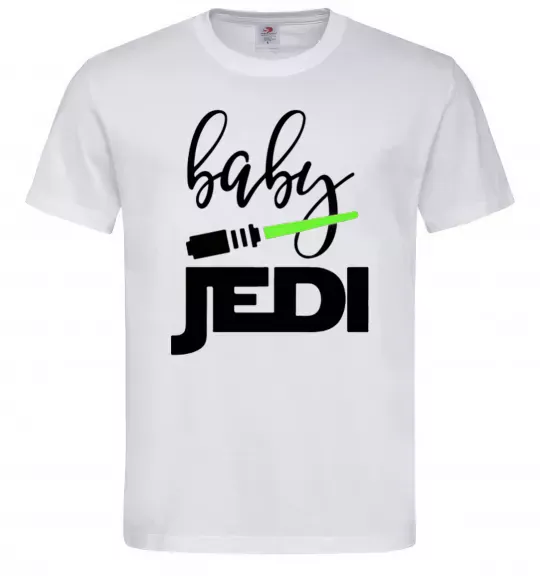 Чоловіча футболка Baby Jedi Білий фото