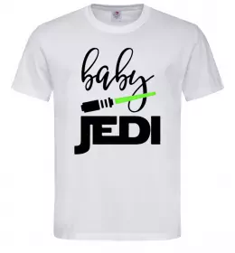 Мужская футболка Baby Jedi Белый фото