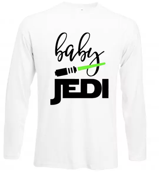 Лонгслів Baby Jedi Білий фото