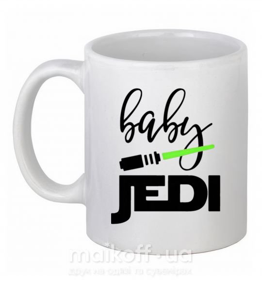 Чашка керамическая Baby Jedi Белый фото