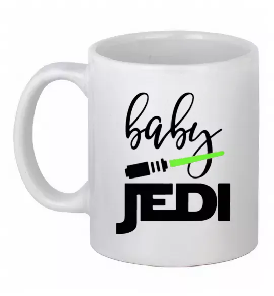 Чашка керамическая Baby Jedi Белый фото