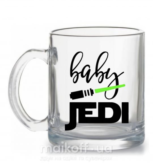 Чашка скляна Baby Jedi Прозорий фото