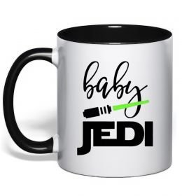 Чашка з кольоровою ручкою Baby Jedi Чашка з кольоровою ручкою Baby Jedi