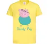 Детская футболка Папа Свин Лимонный Детская футболка Папа Свин Лимонный фото