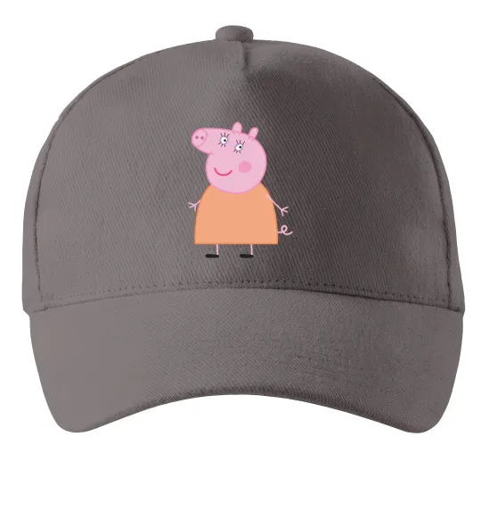 Кепка Мама Свинка Сірий фото