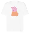 Футболка Оверсайз Мама Свинка Білий фото