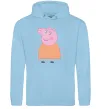 Жіноча толстовка (худі) Мама Свинка Блакитний Жіноча толстовка (худі) Мама Свинка Блакитний фото