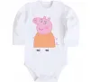 Дитячий бодік Мама Свинка Білий фото