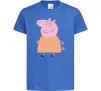 Детская футболка Мама Свинка Ярко-синий Детская футболка Мама Свинка Ярко-синий фото