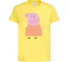 Детская футболка Мама Свинка Лимонный Детская футболка Мама Свинка Лимонный фото