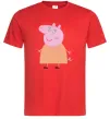 Мужская футболка Мама Свинка Красный Мужская футболка Мама Свинка Красный фото