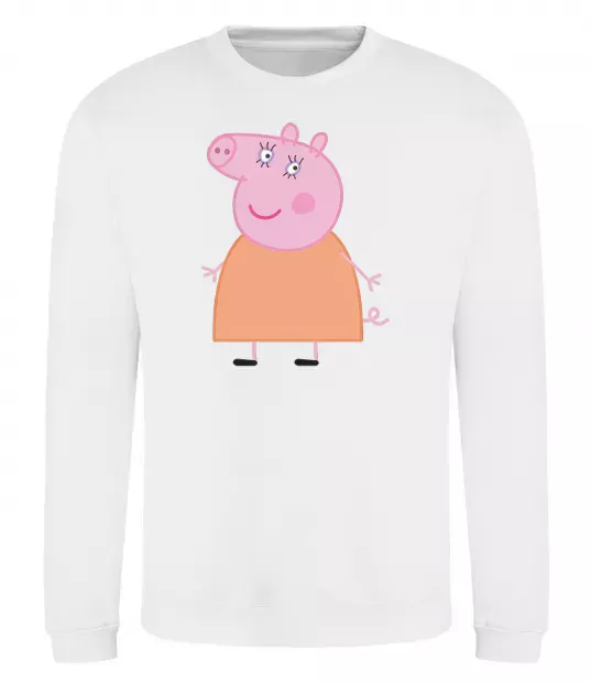 Свитшот Мама Свинка Белый фото