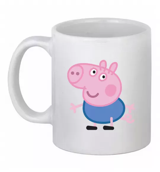 Чашка керамическая Джордж Белый фото