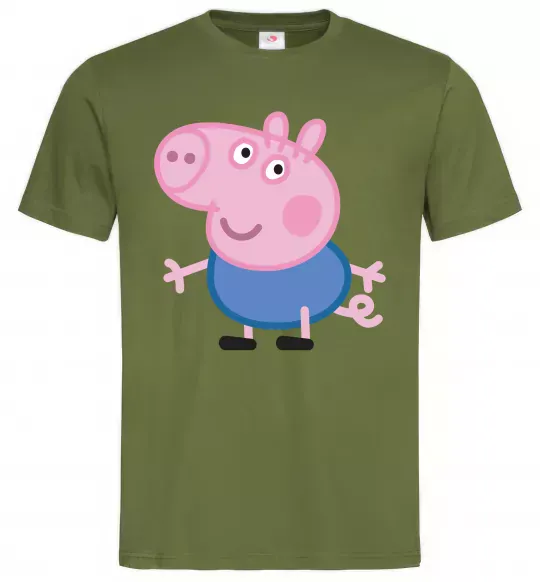 Мужская футболка Джордж Оливковый фото