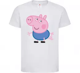 Детская футболка Джордж Белый фото