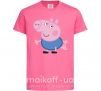 Детская футболка Джордж Ярко-розовый фото