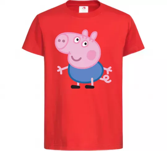 Детская футболка Джордж Красный фото