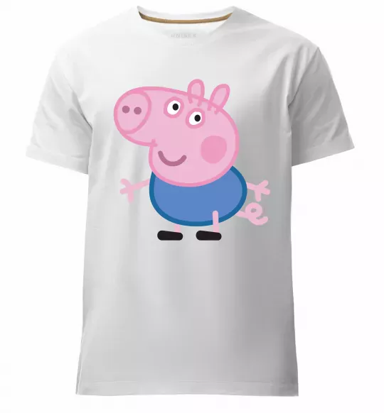 Чоловіча преміум футболка Джордж Білий фото