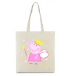 Еко-сумка Пепа фея Бежевий фото