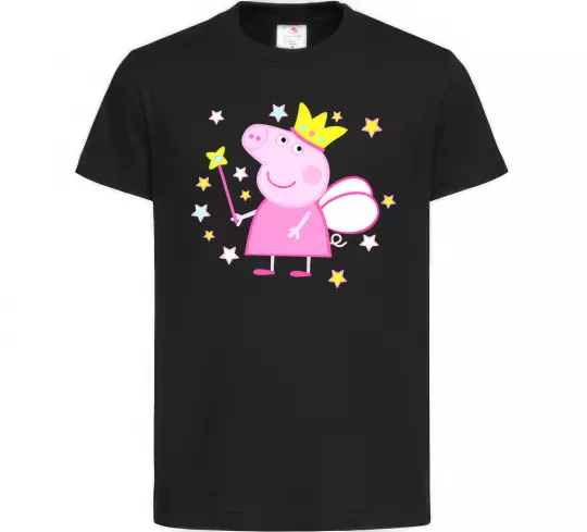 Детская футболка Пепа фея Черный фото