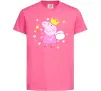 Детская футболка Пепа фея Ярко-розовый фото