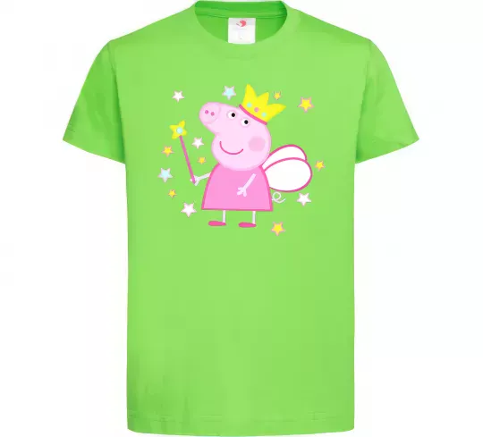Детская футболка Пепа фея Лаймовый фото