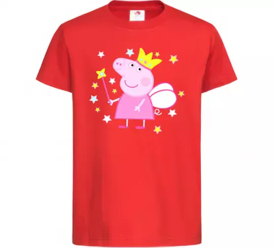 Детская футболка Пепа фея Красный фото