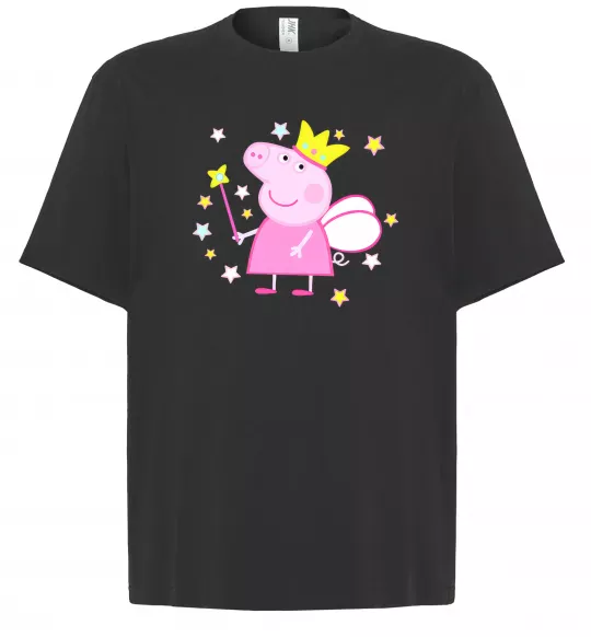 Футболка Оверсайз Пепа фея Черный фото