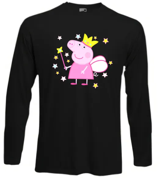 Лонгслив Пепа фея Черный фото