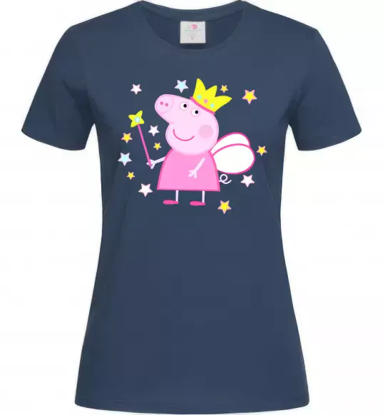 Женская футболка Пепа фея Темно-синий фото