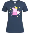 Женская футболка Пепа фея Темно-синий фото
