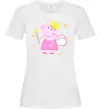 Женская футболка Пепа фея Белый фото