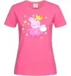 Женская футболка Пепа фея Ярко-розовый фото