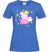 Женская футболка Пепа фея Ярко-синий фото