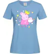 Женская футболка Пепа фея Голубой фото