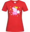 Женская футболка Пепа фея Красный фото