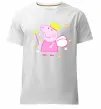 Мужская премиум футболка Пепа фея Белый фото